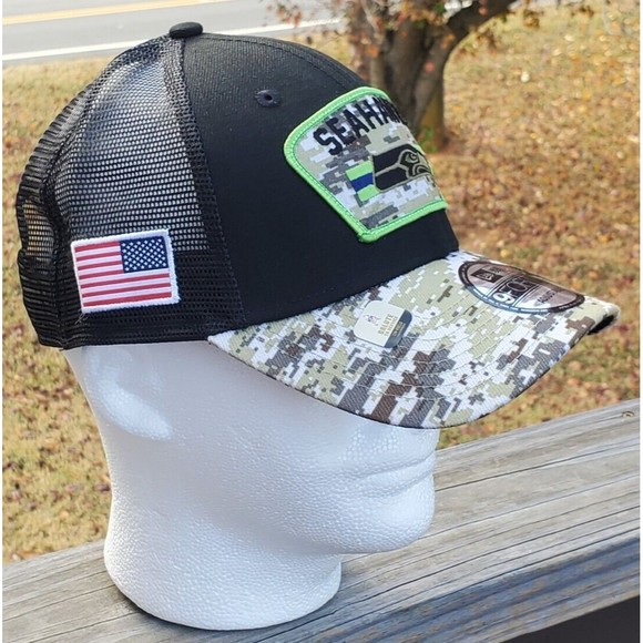 Boné 9FORTY New Orleans Saints Salute To Service 2022 Trucker Aba Curva | NFL | New Era Brasil